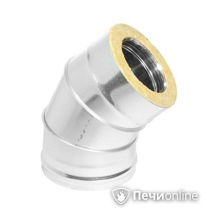 Колено 135° (45°) Теплов и Сухов Отвод Термо 45* ОТ-Р 430-0.5/оцинковка D115/180 в Томске