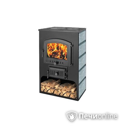 Печь-камин Везувий ПК-03 (224) с плитой ВЕЗУВИЙ В3 (т/х) 12 кВт(200 м2) в Томске