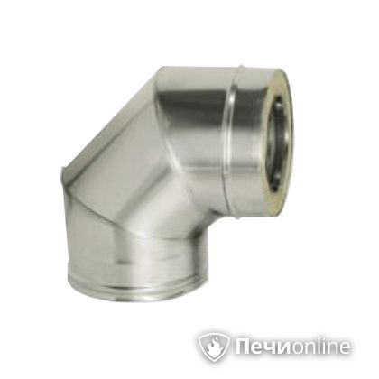 Дымоход Дымок Колено 90° с изоляцией 0.5 мм. OТFR90 150/230 в Томске