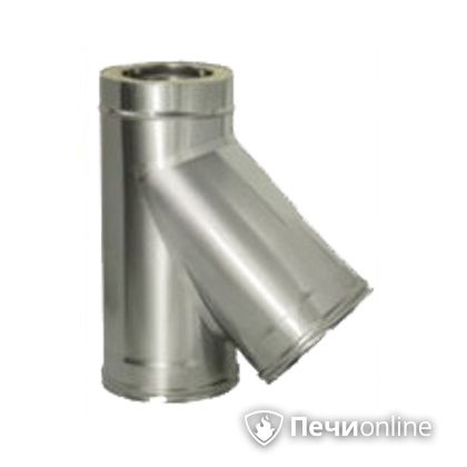 Дымоход Дымок Тройник 45° с изоляцией 0.5 мм. ТRFR45 150/230 в Томске