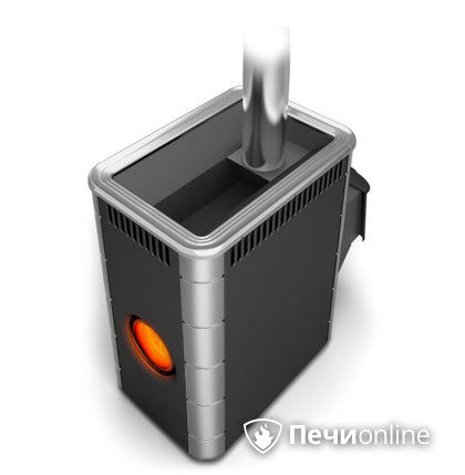 Дровяная банная печь TMF Аврора Inox ДА Иллюминатор антрацит НВ  в Томске