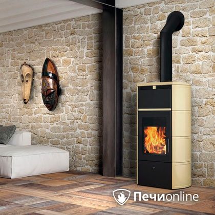 Печь-камин Edilkamin Flamma 24 kw V.C. Pergamena с Т/О в Томске