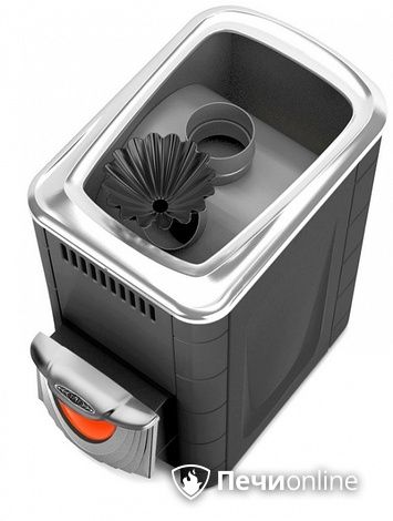 Дровяная банная печь TMF Ангара 2012 Inox ДНС КТК ЗК антрацит в Томске