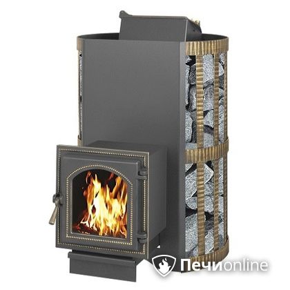 Дровяная банная печь Везувий Скиф с закрытой каменкой (270) в Томске