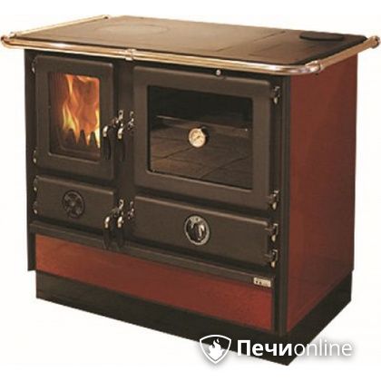Отопительно-варочная печь MBS Thermo Magnum Red R с теплообменником и духовым шкафом в Томске