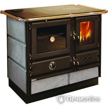 Отопительно-варочная печь MBS Thermo Magnum Stone L с теплообменником и духовым шкафом в Томске